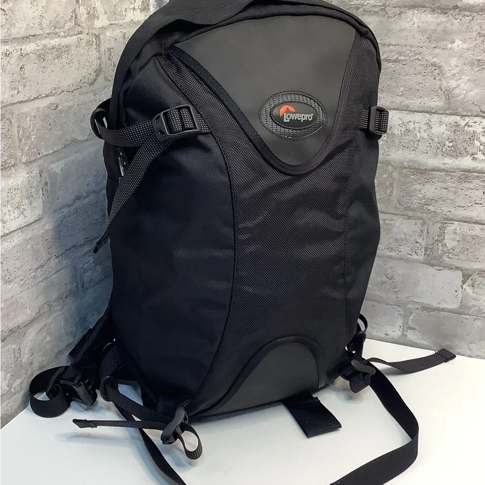 Lowepro Backpack Black Camara Carrier Case Accessories Men’s Travel Rare